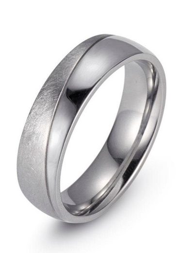 FIRETTI Trauring Schmuck Geschenk "LIEBE" mit Vertiefung, ca. 7,0mm breit mit Zirkonia (synth) mehr Sonderangebote