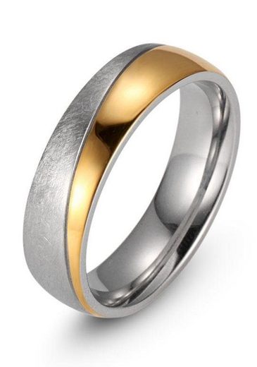FIRETTI Trauring Schmuck Geschenk "LIEBE" mit Vertiefung, ca. 7,0mm breit mit Zirkonia (synth) mehr Sonderangebote