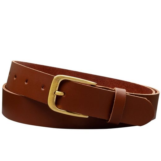 COLOGNEBELT Ledergürtel C16-SL Schlicht dennoch modern mit Dornschließe, MADE IN GERMANY mehr Saisonschlussverkauf