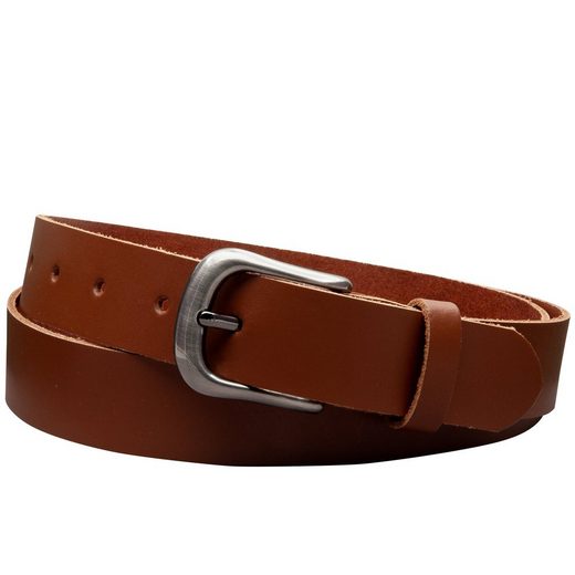 COLOGNEBELT Ledergürtel C24-SL Schlicht dennoch modern mit Dornschließe, MADE IN GERMANY mehr Black Friday