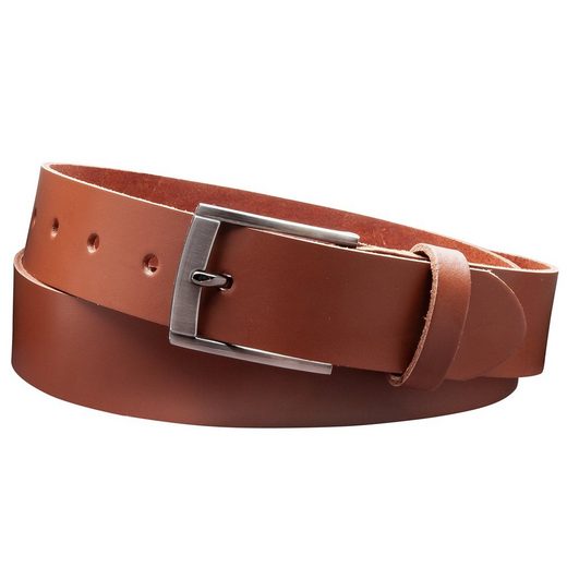 COLOGNEBELT Ledergürtel D18-SL Schlicht dennoch modern mit Dornschließe, MADE IN GERMANY mehr Räumungsverkauf