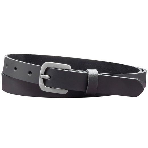 COLOGNEBELT Ledergürtel A5-SL Echt Leder Gürtel 2 cm Breit in Schwarz mit stilvoller Gürtelschließe, leger und modern mehr