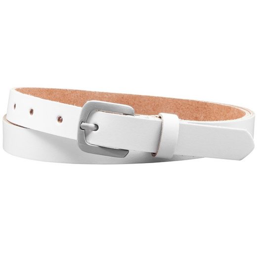 COLOGNEBELT Ledergürtel A5-SL Echt Leder Gürtel 2 cm Breit in Schwarz mit stilvoller Gürtelschließe, leger und modern mehr Nur für heute