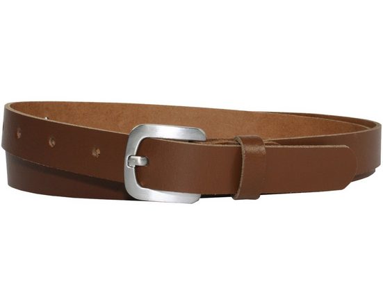 COLOGNEBELT Ledergürtel A5-SL Echt Leder Gürtel 2 cm Breit in Schwarz mit stilvoller Gürtelschließe, leger und modern mehr Sonderangebot der Fabrik