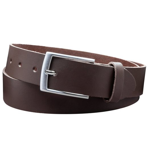 COLOGNEBELT Ledergürtel D21-SL Schlicht dennoch modern mit Dornschließe, MADE IN GERMANY mehr Schlussverkauf