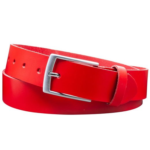 COLOGNEBELT Ledergürtel D21-SL Schlicht dennoch modern mit Dornschließe, MADE IN GERMANY mehr Günstiger Verkauf