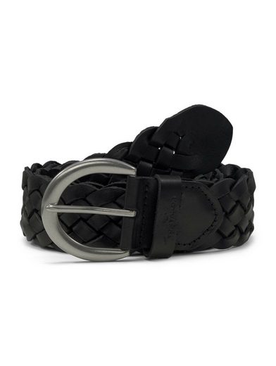 TOM TAILOR Ledergürtel TTLISA 4 cm breiter Damengürtel, Flechtledergürtel, modisches Must-Have mehr
