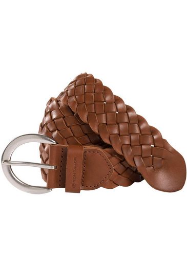 TOM TAILOR Ledergürtel TTLISA 4 cm breiter Damengürtel, Flechtledergürtel, modisches Must-Have mehr Exklusivangebot