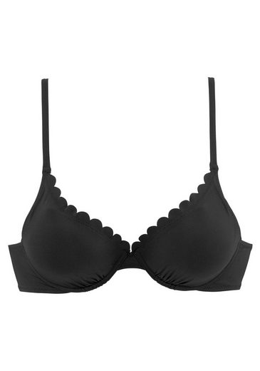 LASCANA Bügel-Bikini-Top Scallop mit Wattierung mehr Verkauf