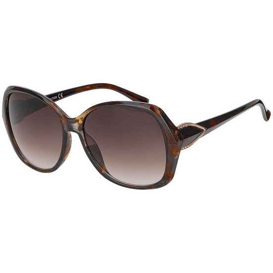 BEZLIT EYEWEAR Pilotenbrille Rundglas Designer Damen Sonnenbrille (1-St) mit schwarz, braun und violetten Linsen mehr Sonderangebote