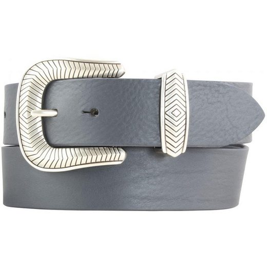 BELTINGER Ledergürtel Designer-Gürtel aus Vollrindleder mit Metall-Schlaufe 4 cm - Jeans-Gür 1-St mehr zollfrei