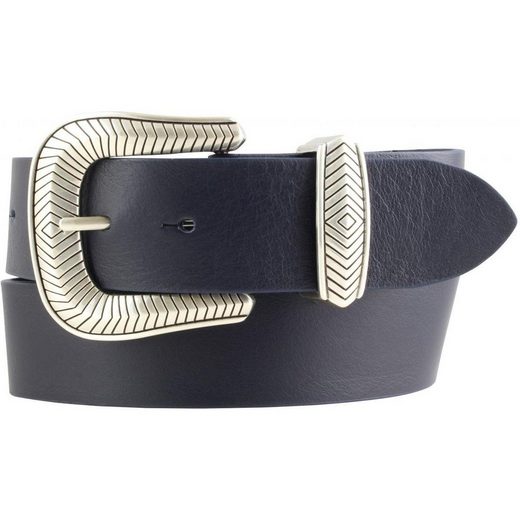 BELTINGER Ledergürtel Designer-Gürtel aus Vollrindleder mit Metall-Schlaufe 4 cm - Jeans-Gür 1-St mehr zollfrei