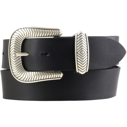 BELTINGER Ledergürtel Designer-Gürtel aus Vollrindleder mit Metall-Schlaufe 4 cm - Jeans-Gür 1-St mehr zollfrei