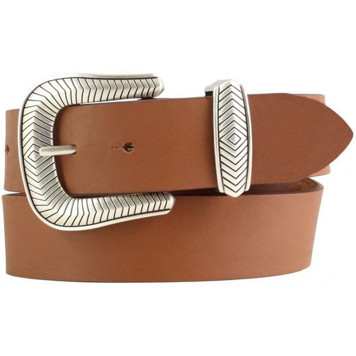 BELTINGER Ledergürtel Designer-Gürtel aus Vollrindleder mit Metall-Schlaufe 4 cm - Jeans-Gür 1-St mehr zollfrei