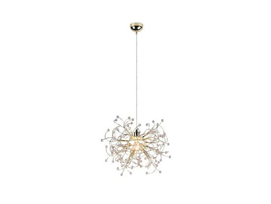 MEINEWUNSCHLEUCHTE LED Pendelleuchte Dimmfunktion, LED wechselbar, warmweiß, ausgefallene Designer Lampen für über-n Esstisch hängend, Gold Ø 52cm mehr