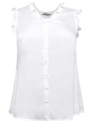 SHEEGO Rüschenbluse Große Größen in ärmelloser Form mit Volants mehr Black Friday