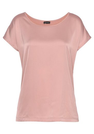 LAURA SCOTT Shirtbluse aus Satin und Jersey mehr Zeitlich begrenztes Angebot