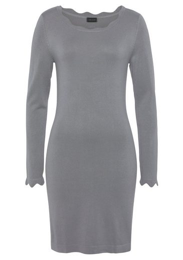 LAURA SCOTT Strickkleid mit femininer Wellenkante - NEUE FARBEN mehr Sonderangebote