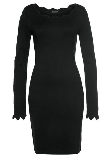 LAURA SCOTT Strickkleid mit femininer Wellenkante - NEUE FARBEN mehr Sonderangebote