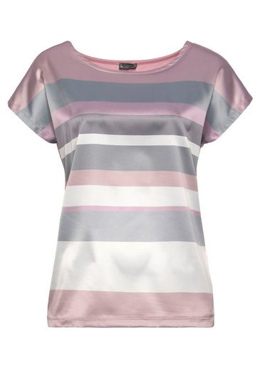 LAURA SCOTT Shirtbluse in modischem Streifen-Design mehr 50% Rabatt mit kostenlosem Versand