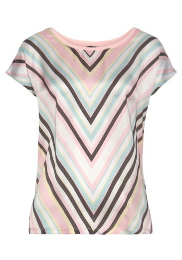 LAURA SCOTT Shirtbluse aus glänzendem Satin mehr Kostenloser Versand international