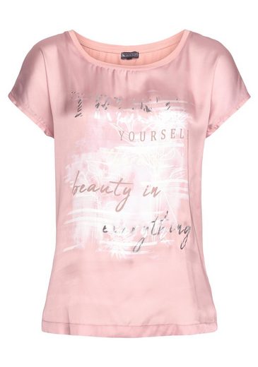 LAURA SCOTT Shirtbluse aus Satin mit dezentem Aufdruck mehr Rabatte dieses Monats