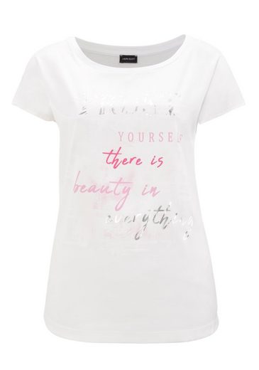 LAURA SCOTT Shirtbluse aus Satin mit dezentem Aufdruck mehr Rabatte dieses Monats