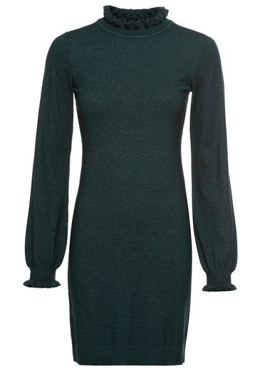 LAURA SCOTT Strickkleid mit femininem Rüschenkragen - NEUE KOLLEKTION mehr Sonderangebot