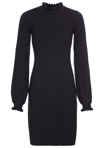 LAURA SCOTT Strickkleid mit femininem Rüschenkragen - NEUE KOLLEKTION mehr Sonderangebot