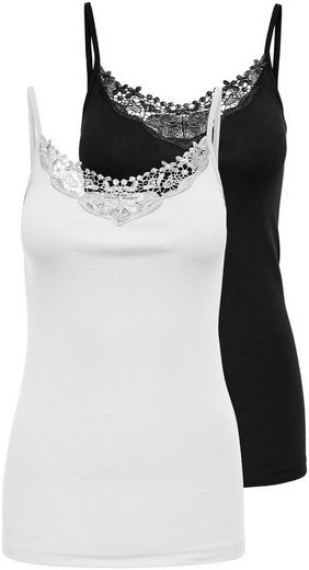 ONLY Spitzentop ONLKIRA LACE SINGLET 2PACK NOOS 2er-Pack mehr Günstig kaufen