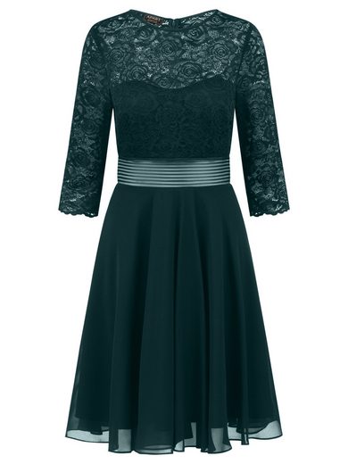 APART Cocktailkleid im Materialmix aus weicher elastischer Spitze und Chiffon mehr Bis zu 50% Rabatt