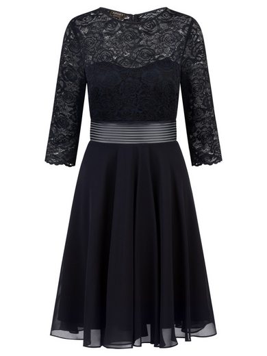 APART Cocktailkleid im Materialmix aus weicher elastischer Spitze und Chiffon mehr Bis zu 50% Rabatt