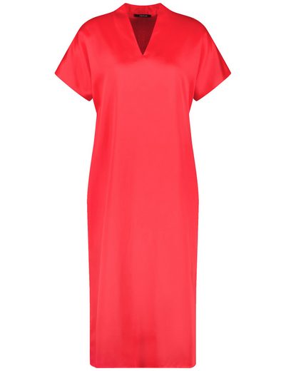 TAIFUN Minikleid Fließendes Midikleid mit V-Ausschnitt mehr Fabrikpreis