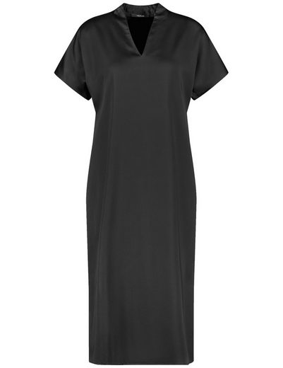 TAIFUN Minikleid Fließendes Midikleid mit V-Ausschnitt mehr Sonderangebot