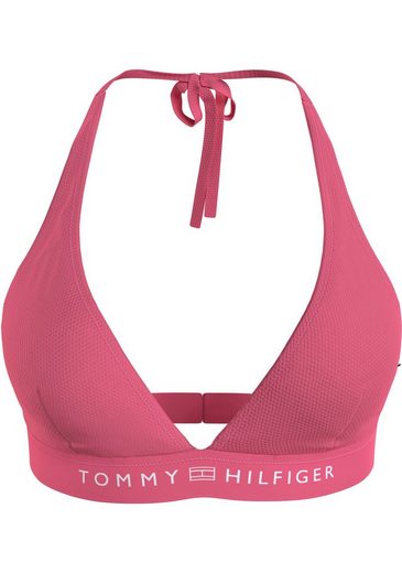 TOMMY HILFIGER SWIMWEAR Triangel-Bikini-Top TRIANGLE FIXED RP mit Logoschriftzug mehr Cyber Monday