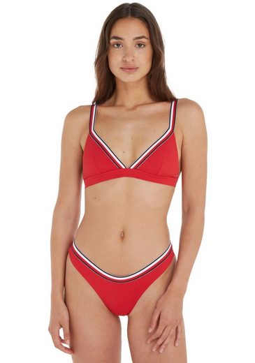 TOMMY HILFIGER SWIMWEAR Triangel-Bikini-Top TRIANGLE RP mit Rippenstruktur mehr Osterangebot