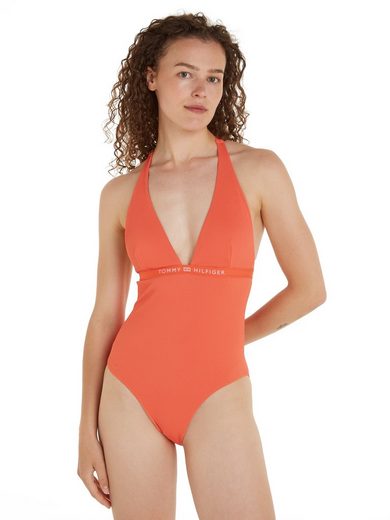 TOMMY HILFIGER SWIMWEAR Badeanzug HALTER ONE PIECE RP (EXT SIZES) in großen Größen mehr Vatertagsangebot