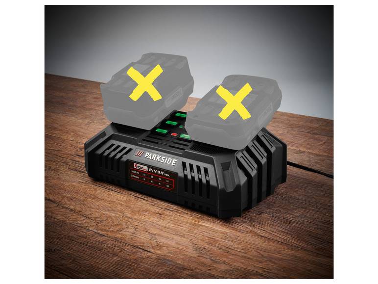 PARKSIDE® 20 V Akku-Doppelladegerät »PDSLG 20 B1«, 4,5 A Begrenzte Freigabe