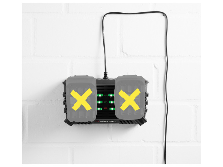 PARKSIDE® 20 V Akku-Doppelladegerät »PDSLG 20 B1«, 4,5 A Begrenzte Freigabe
