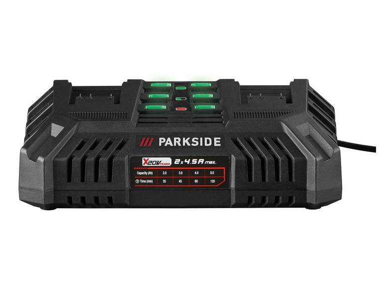 PARKSIDE® 20 V Akku-Doppelladegerät »PDSLG 20 B1«, 4,5 A Begrenzte Freigabe