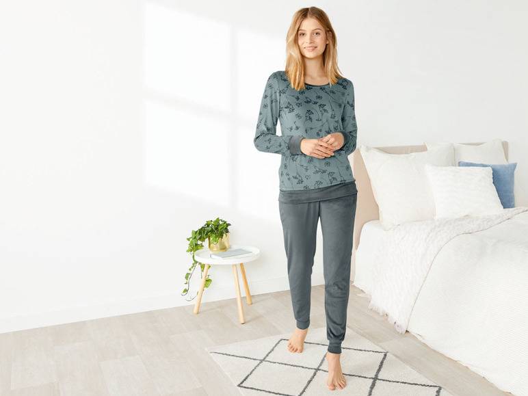 esmara® Damen Pyjama, aus kuschelig weicher Nicki-Qualität Verkauf