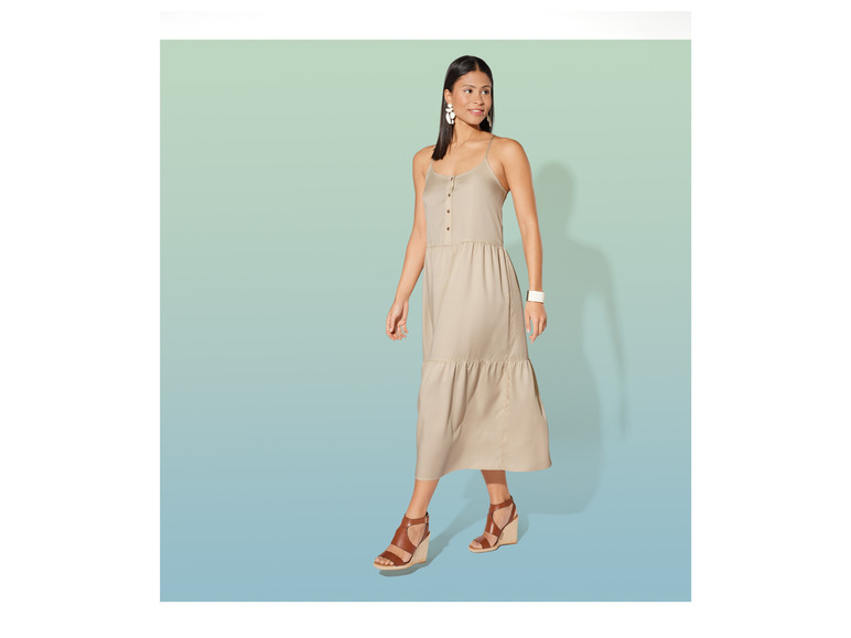 esmara® Damen Midikleid, mit Knopfleiste Schlussverkauf