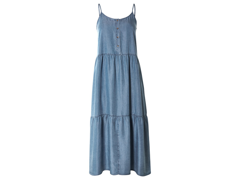 esmara® Damen Midikleid, mit Knopfleiste Schlussverkauf