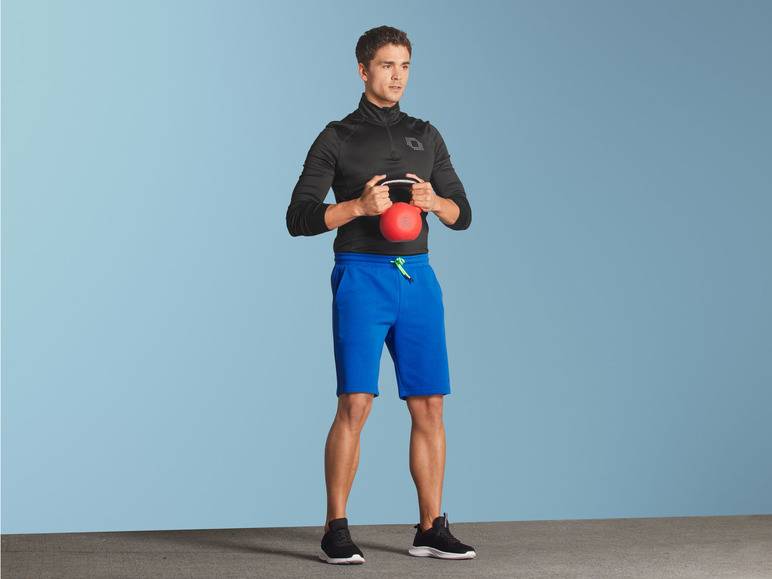 CRIVIT Herren Sweatshorts mit HeiQ Mint Technologie Kostenloser Versand