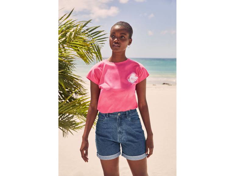 esmara® Damen Jeansshorts, mit Krempeloptik am Beinabschluss Black Friday