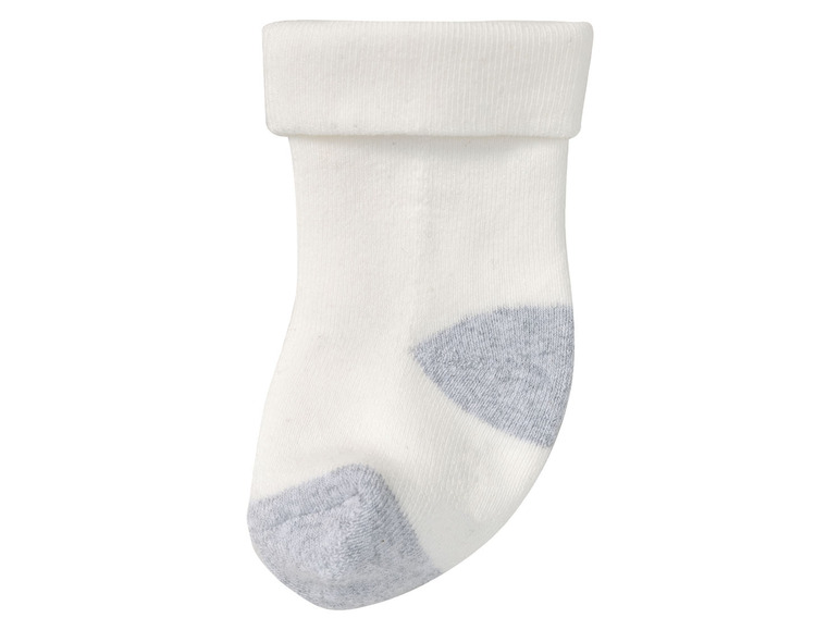 lupilu® Baby Thermo-Socken, 5 Paar, mit hohem Baumwollanteil, weiß/grau Muttertagsangebot