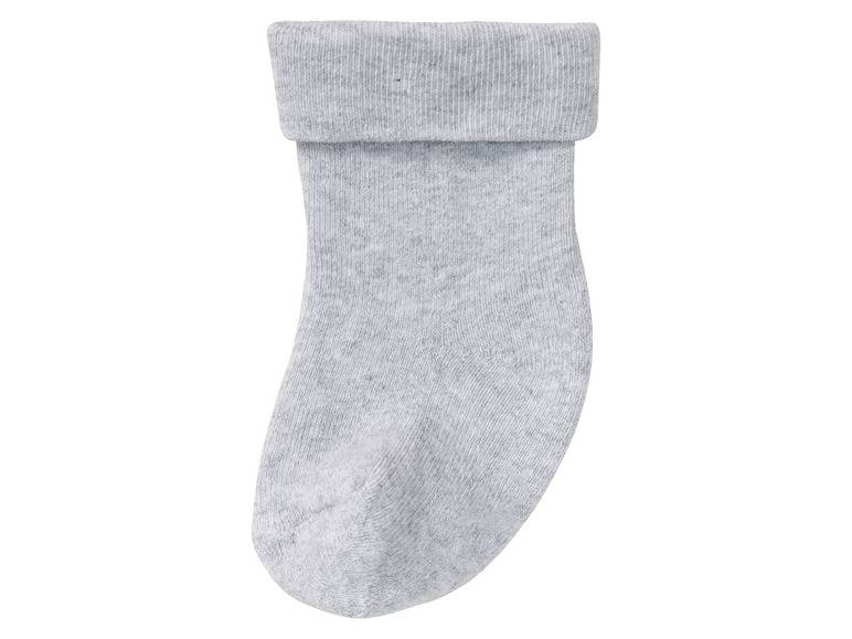 lupilu® Baby Thermo-Socken, 5 Paar, mit hohem Baumwollanteil, weiß/grau Muttertagsangebot