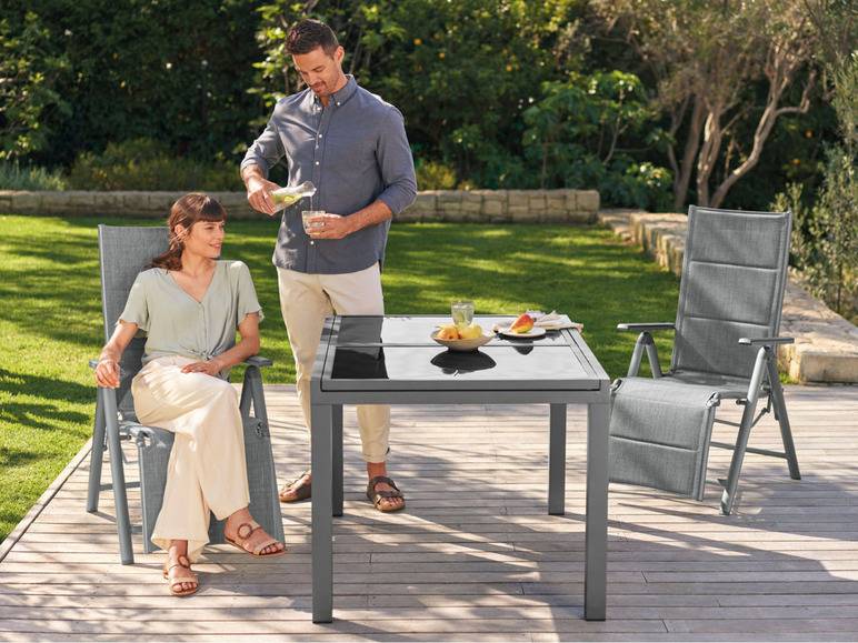 LIVARNO home Alu-Gartentisch »Toronto«, ausziehbar, anthrazit Nur für heute