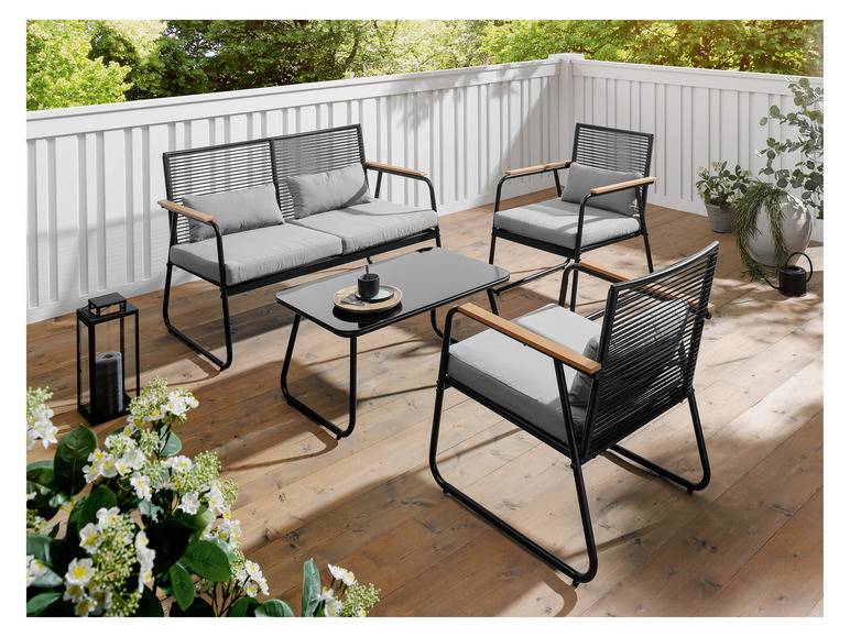 LIVARNO home Garten Loungeset, 4-teilig Speichern exportieren