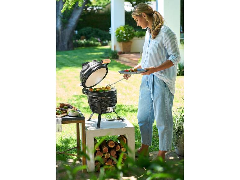 GRILLMEISTER Holzkohle Keramikgrill, Ø 26,5 cm Im Verkauf